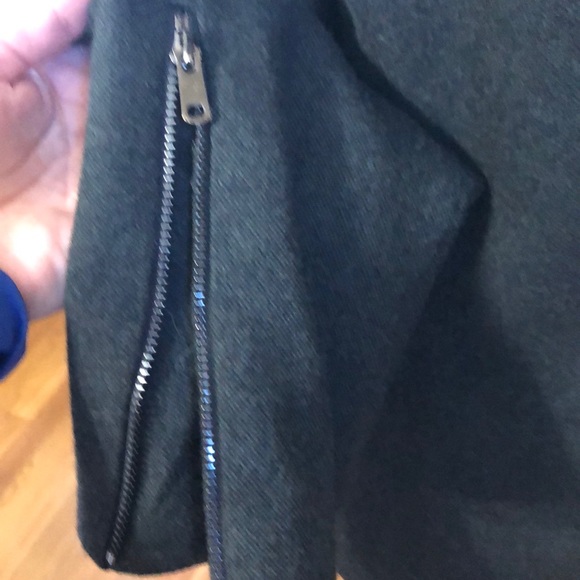 Ann Taylor hunter green Jacket with faux leather - Picture 6 of 8